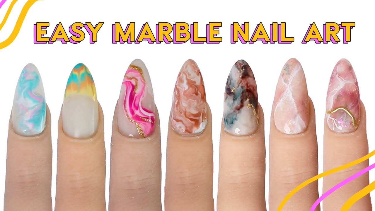 7 Ways To Do Marble Nail Art For Beginners - Aussieprom.com